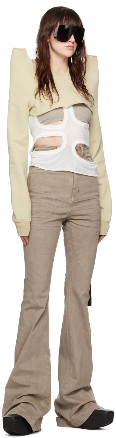 Rick Owens DRKSHDW Off-White Membrane I Tank Top