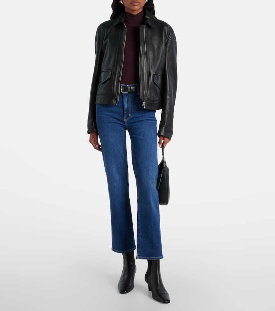 Sleek flared jeans
