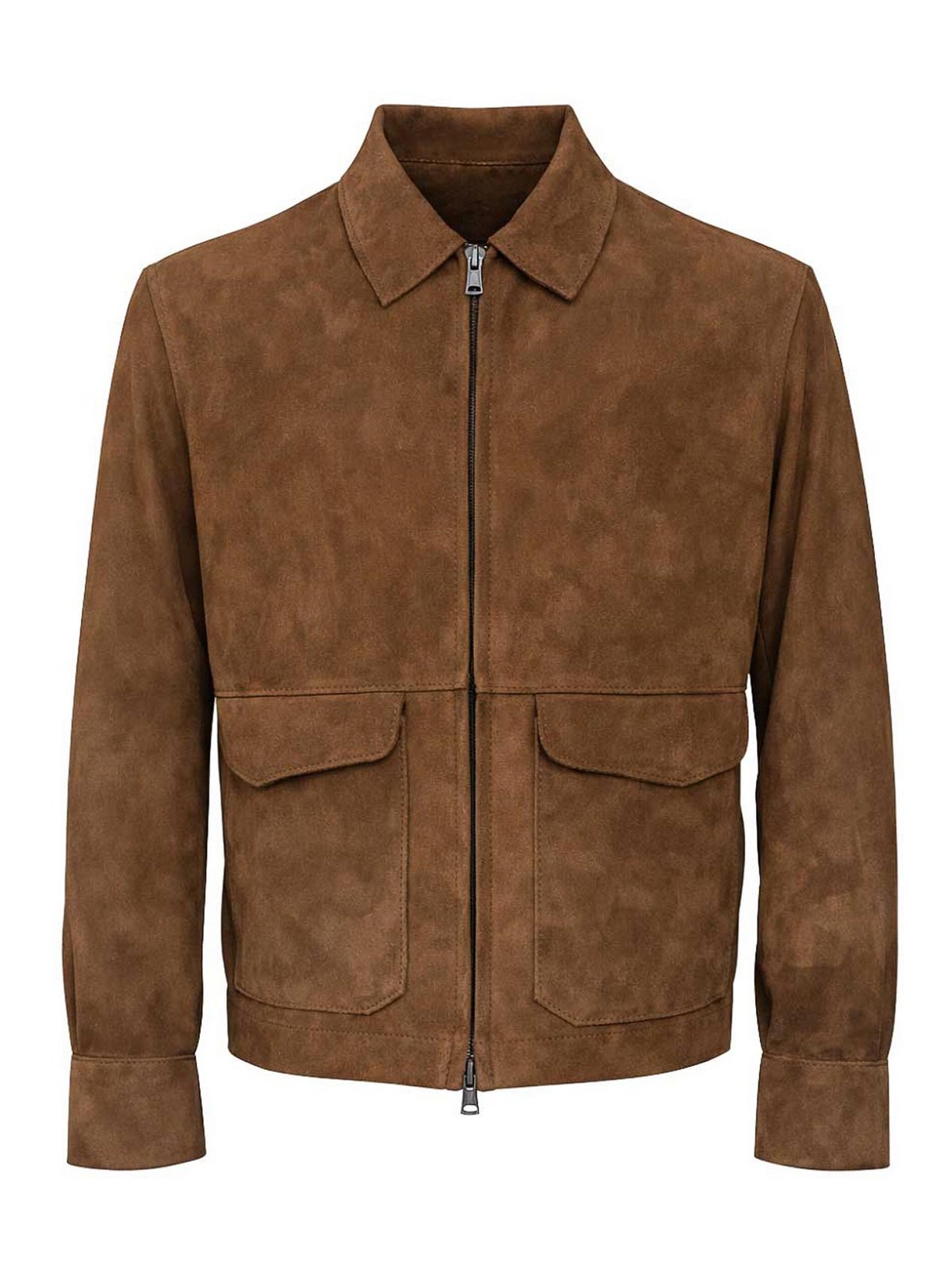 Taupe Bonded Suede Jacket