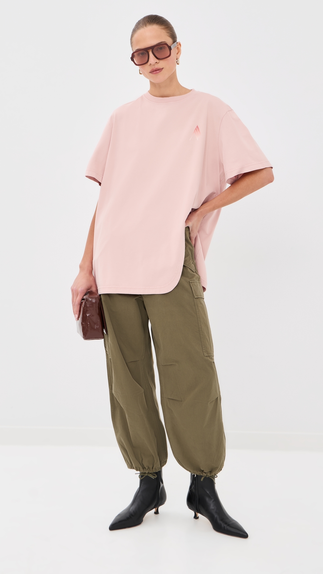 Oversized Logo T-Shirt Rose