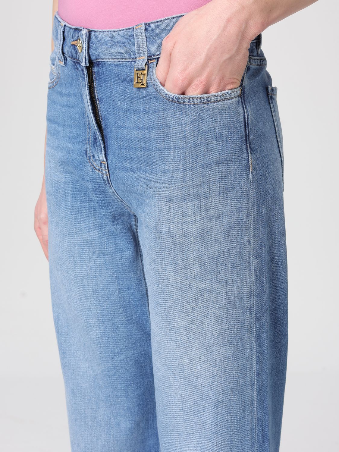 Jeans Woman color Gnawed Blue
