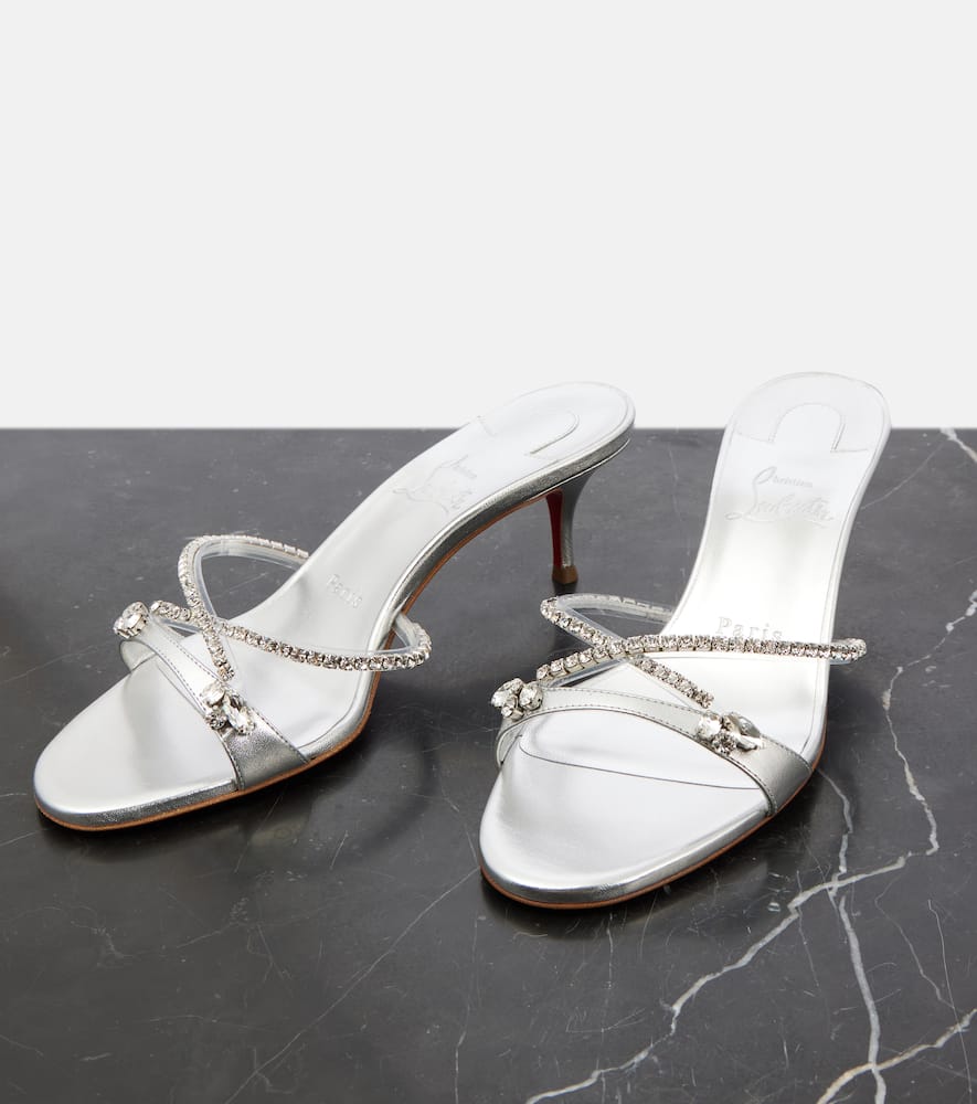 Christian Louboutin Queen 55 embellished leather sandals