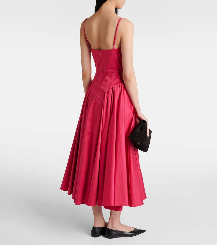 Solene cotton-blend midi dress
