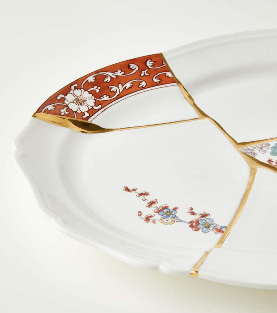 Kintsugi platter by Marcantonio Raimondi Malerba