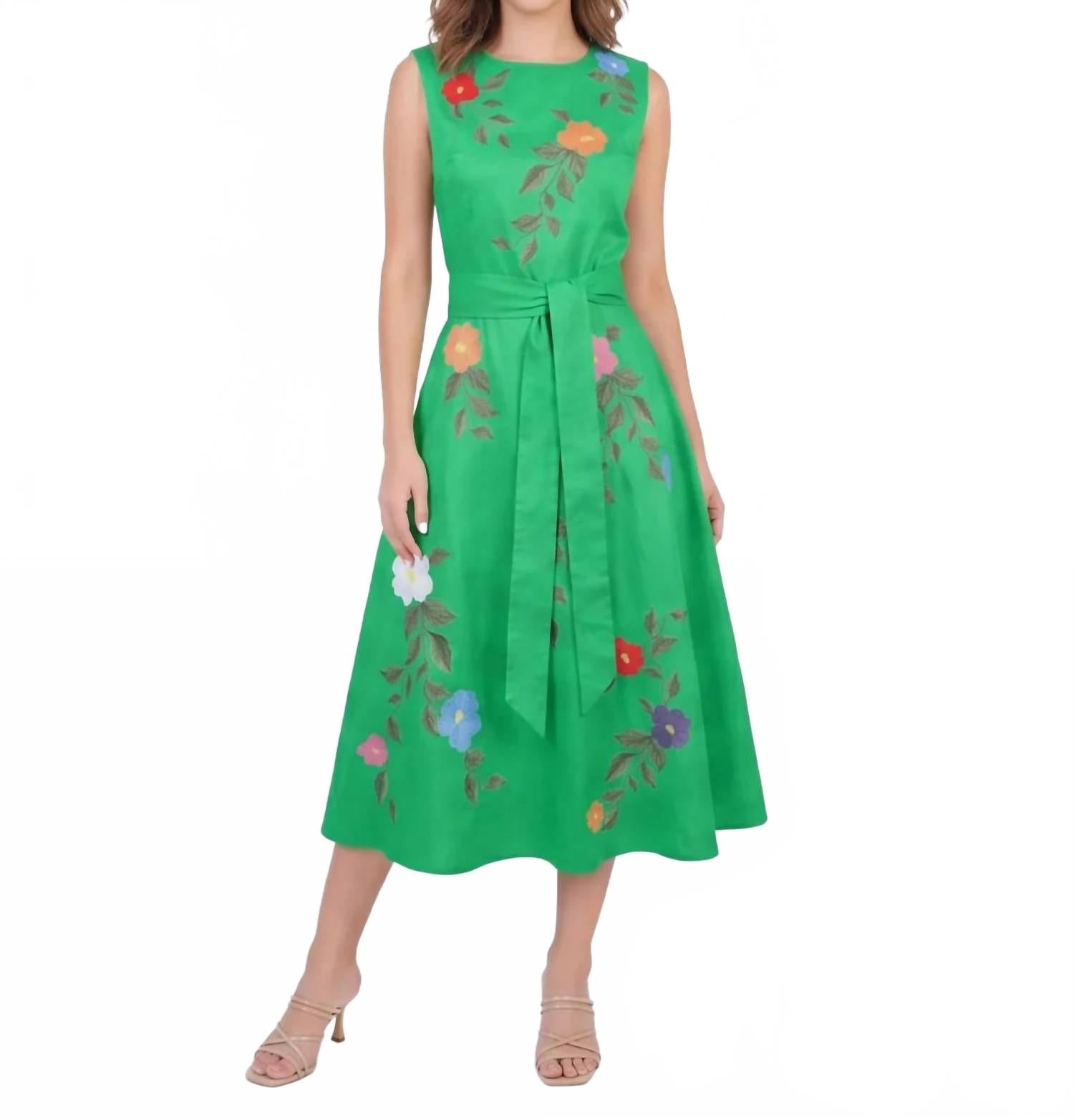Women's Jules Dress In Kelly Green