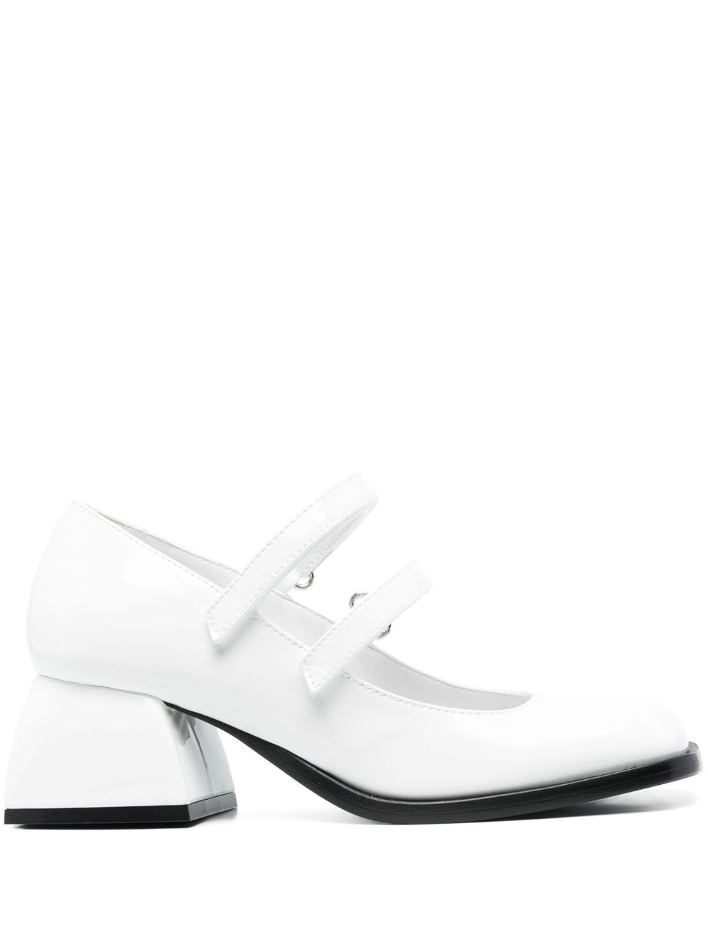 Bacara patent mary-jane shoes - White