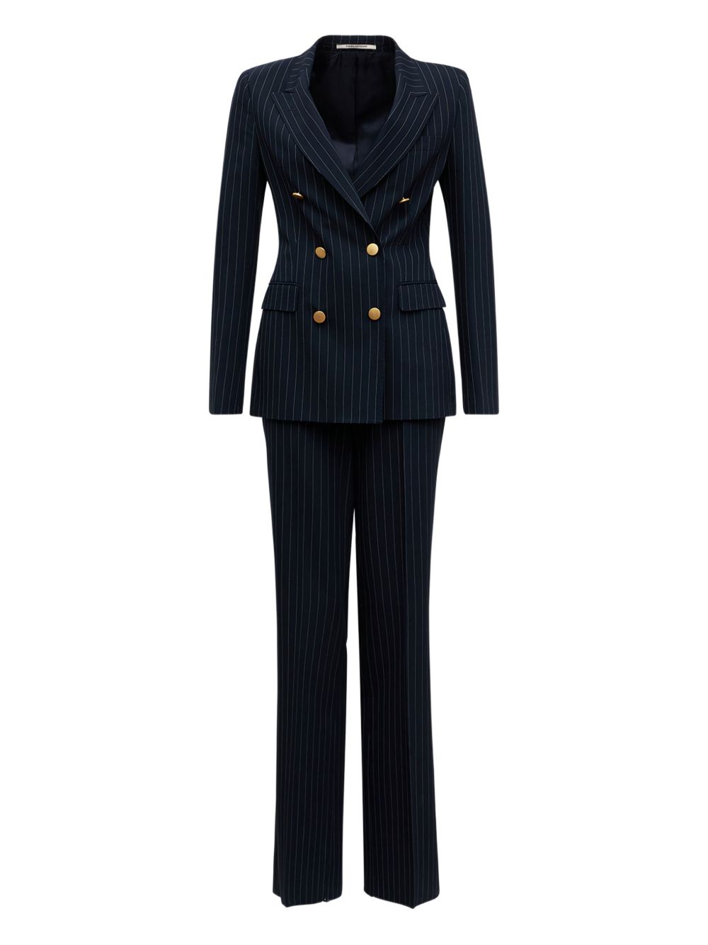 Pinstripe double-breasted suit - Blue