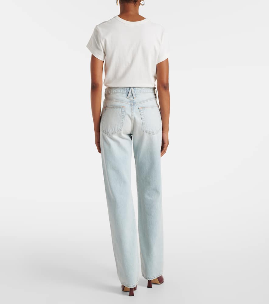 London high-rise straight jeans