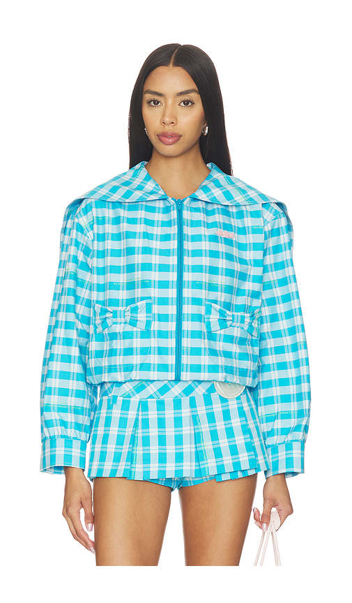 Sandy Liang Farro Jacket in Blue. S. Also in