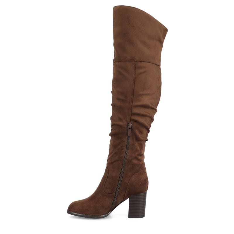 Women's Kaison Wide Calf Over The Knee Boots (Chocolate)