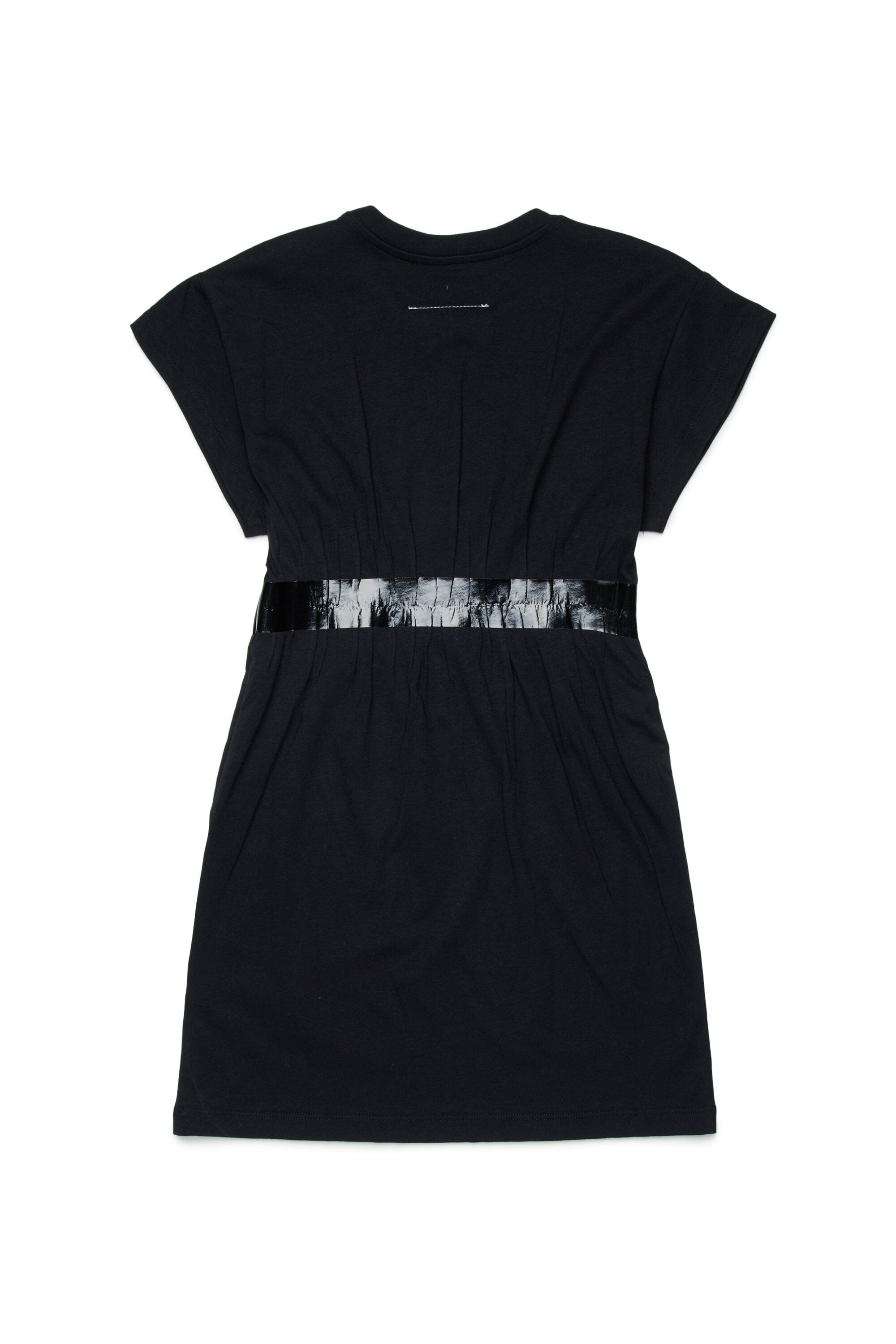 For Kids - Abito t-shirt con cintura in vita - Nero