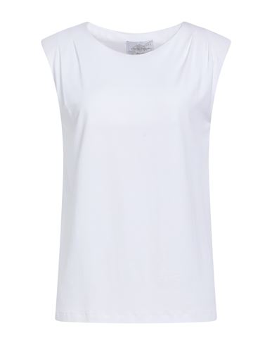 Woman Top White Size L Viscose, Elastane
