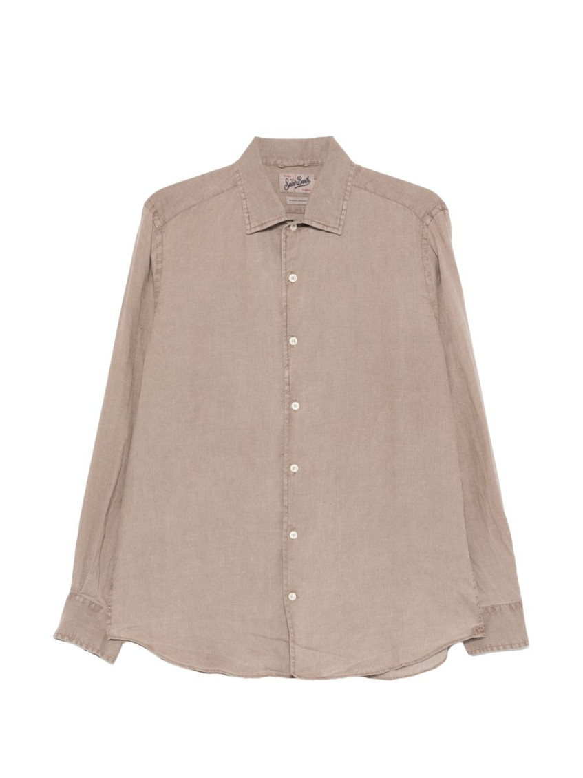 Beige Regular Fit Shirt