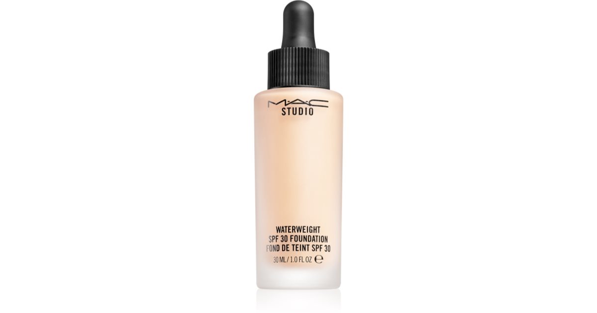 MAC Cosmetics Studio Waterweight SPF 30 lightweight hydrating foundation SPF 30 shade