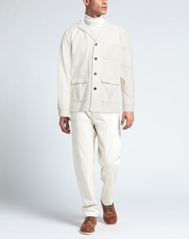 Man Jacket Ivory Size L Cotton