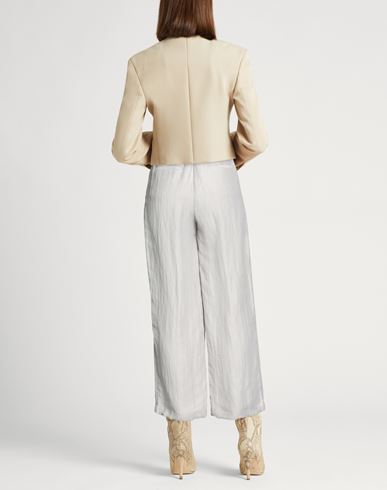 Woman Pants Light grey Size 0 Linen, Polyamide