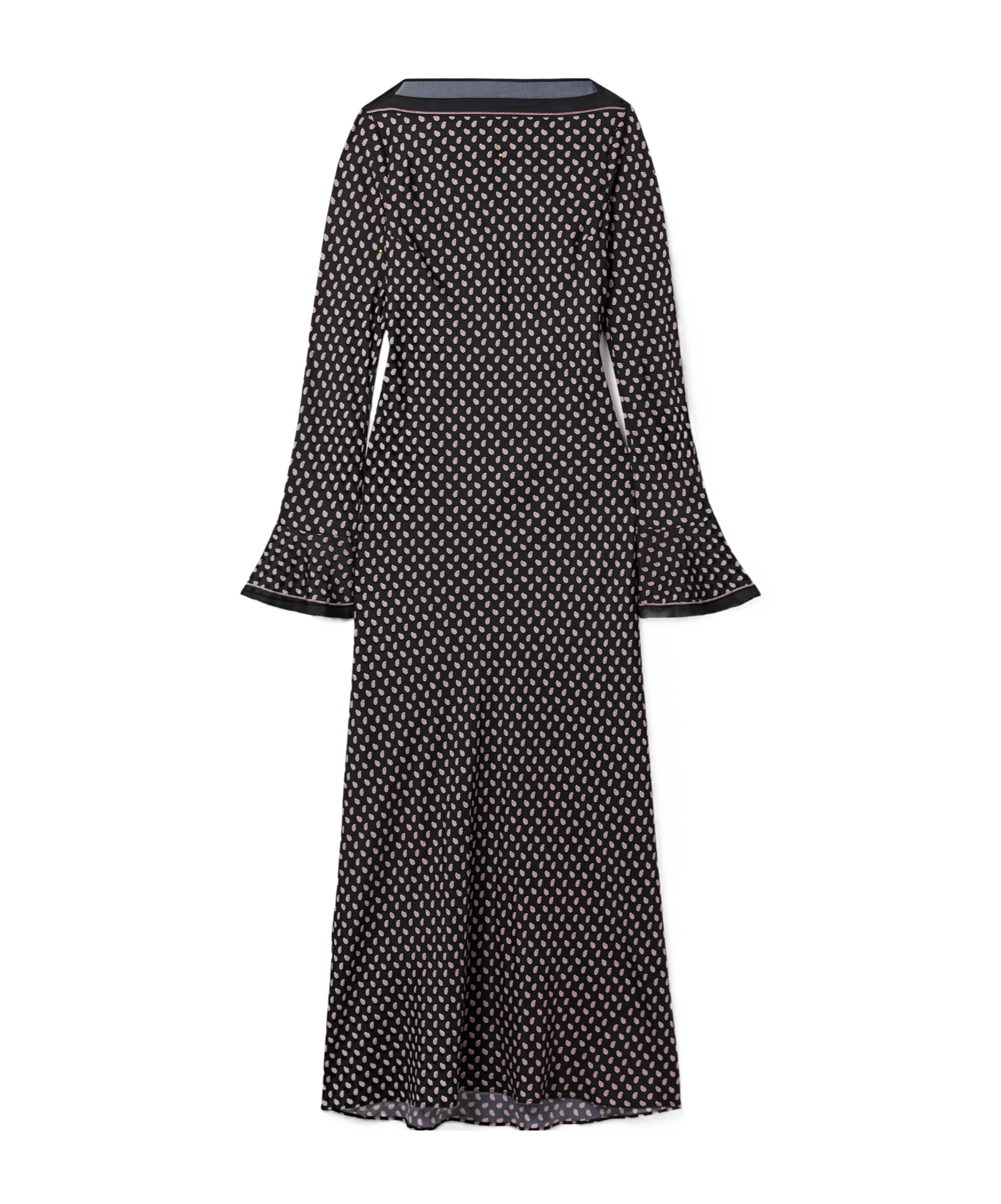 Davina paisley-print silk-blend twill midi dress