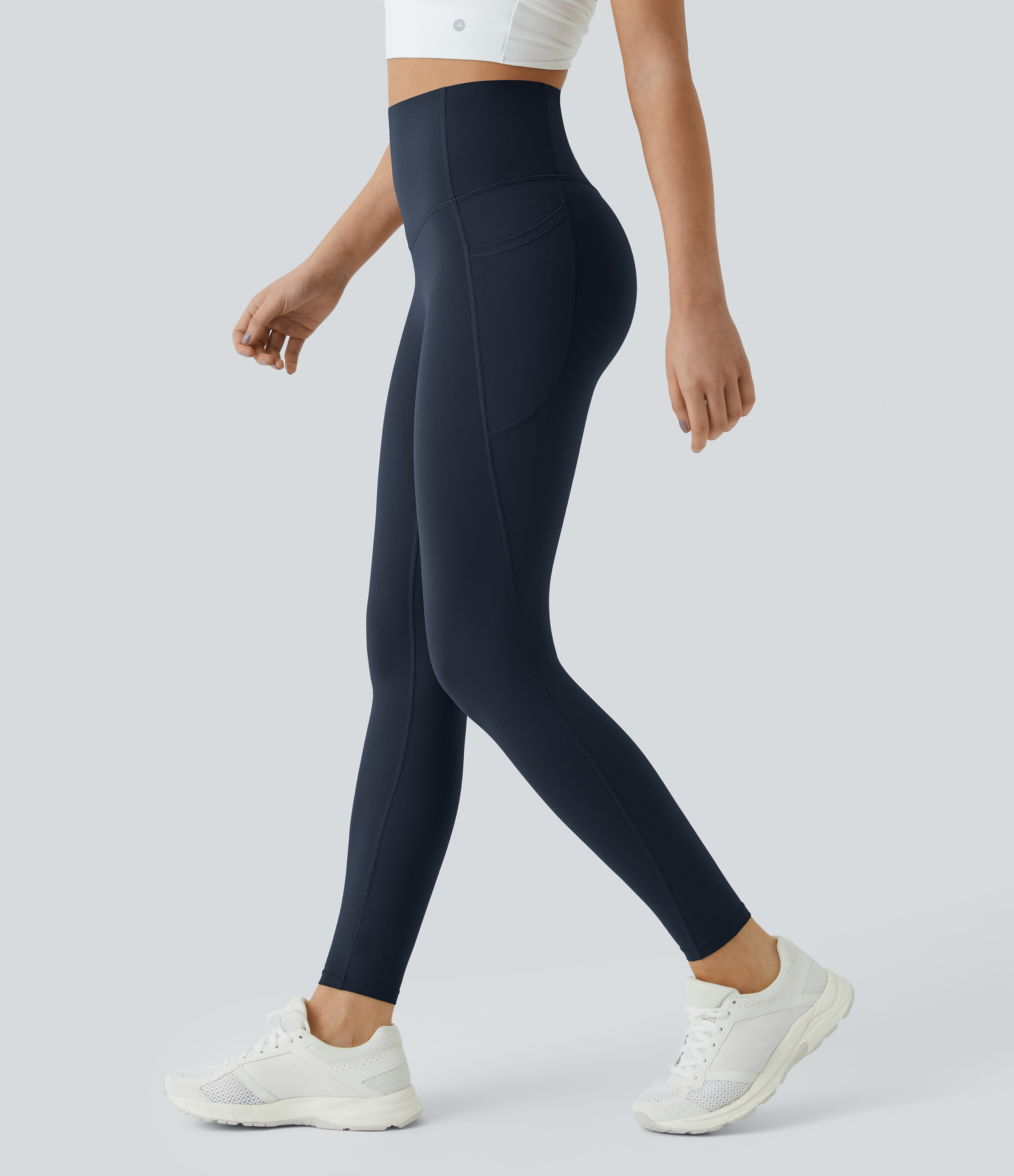 UltraSculpt™ SoCinched High Waisted Tummy Control Pocket Shaping Training Leggings  - Carbon