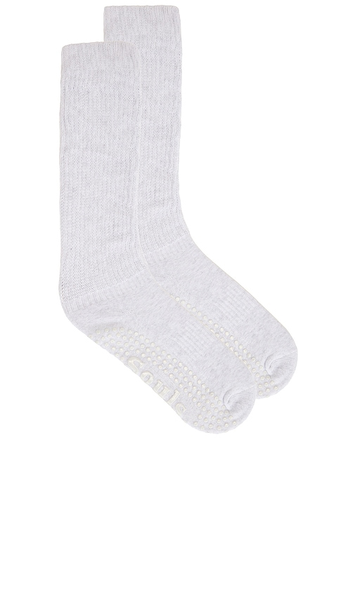 Souls. Grey Cloud Grip Socks in Grey. -  M/L also in