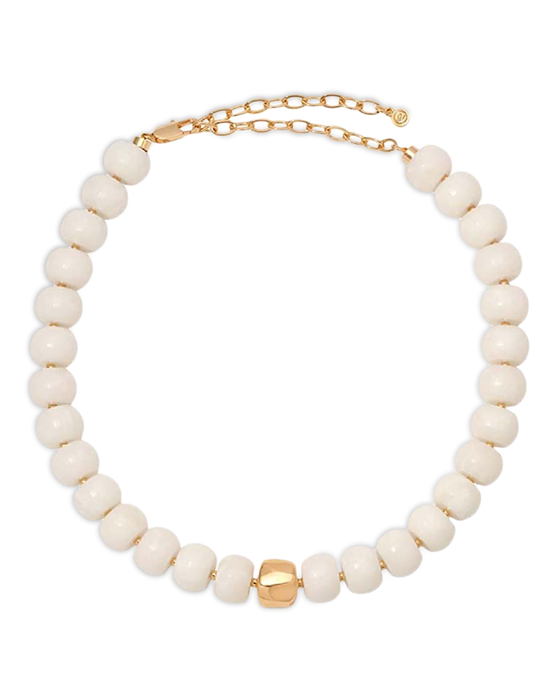 Power Bead Stone Statement Necklace, 15-20