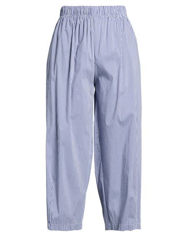 Woman Pants Navy Size S Cotton, Nylon, Elastane