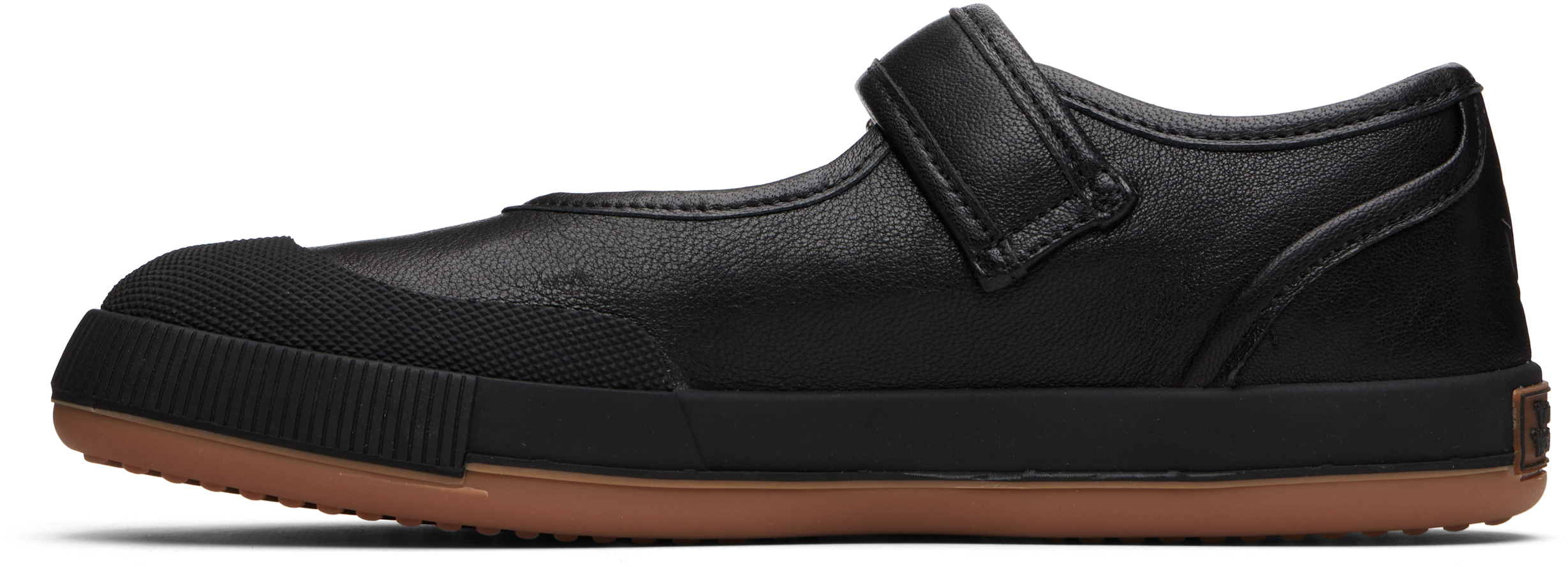 Black Animal Gym Bar Ballerina Flats