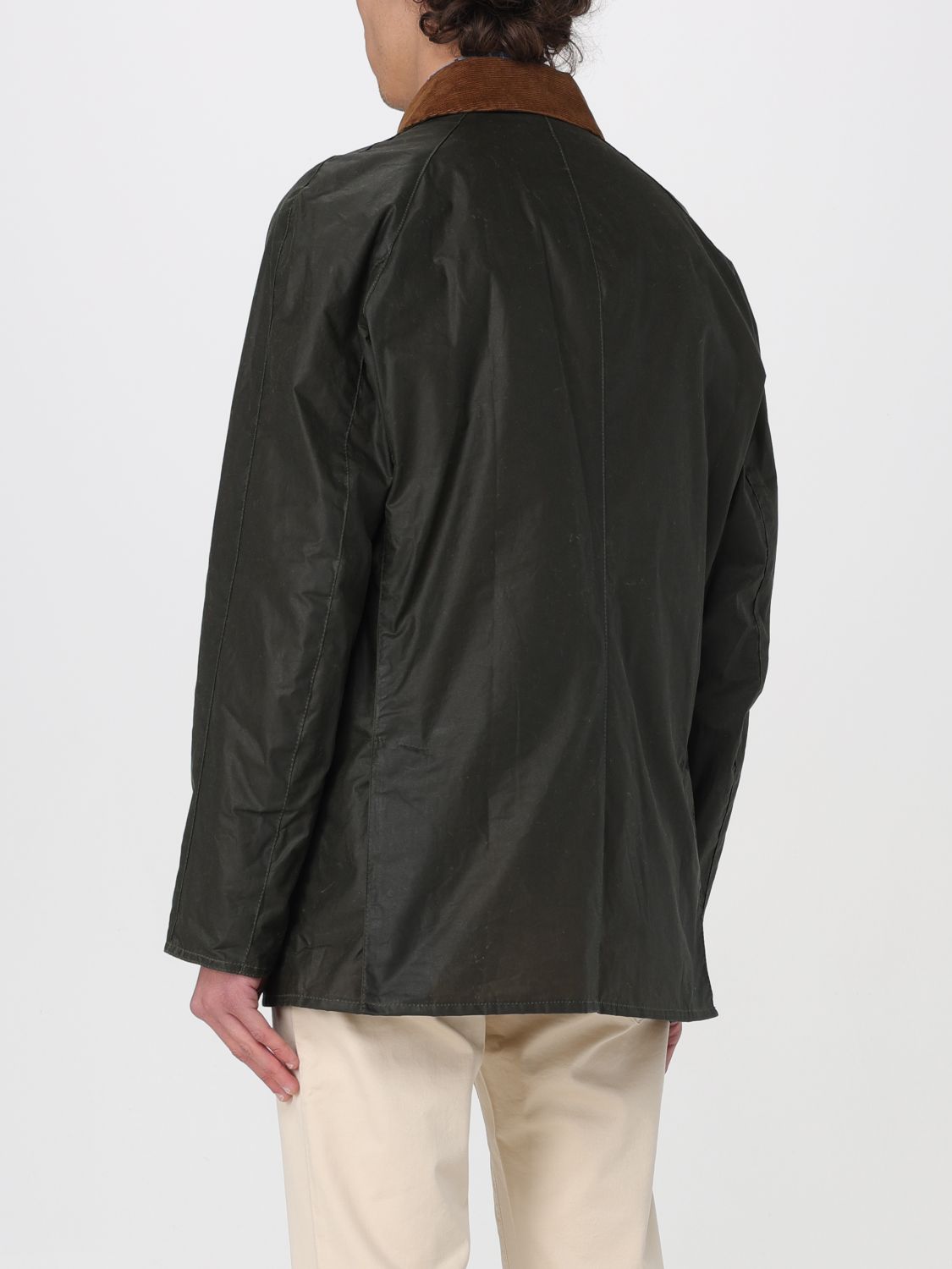 Coat Men color Green