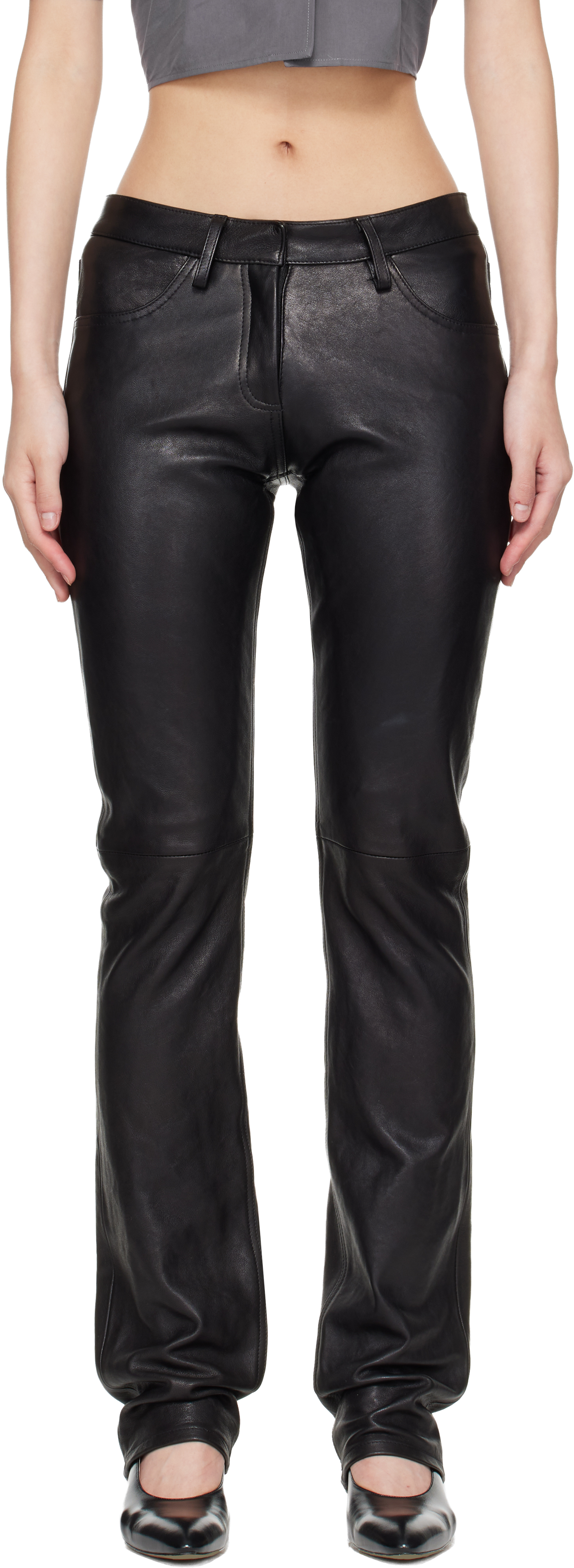Black Leather Trousers