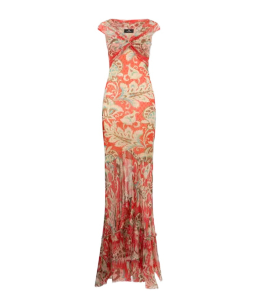 Floral-print maxi dress