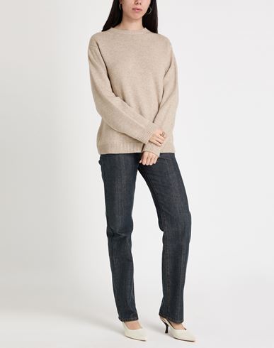 Woman Sweater Beige Size M Wool, Cashmere