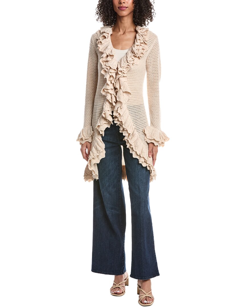 Yara Ruffle Wool Cardigan