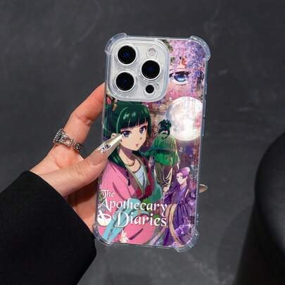Vintage Anime Apothecary Diaries Maomao Phone 16, 15, 14, 13, 12, 11 Pro, X, XR, XS, 8, Plus - Shockproof Transparent Soft Back Cover17 17promax