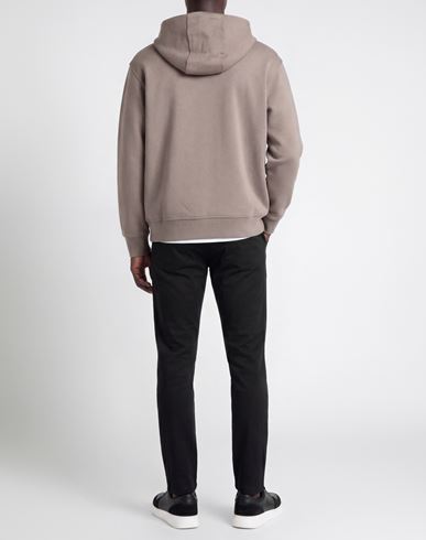 Man Sweatshirt Taupe Size S Cotton, Polyester, Elastane