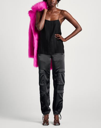 Woman Pants Black Size 25 Polyester, Elastane