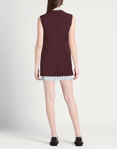 Woman Mini dress Plum Size 2 Polyester, Wool, Elastane