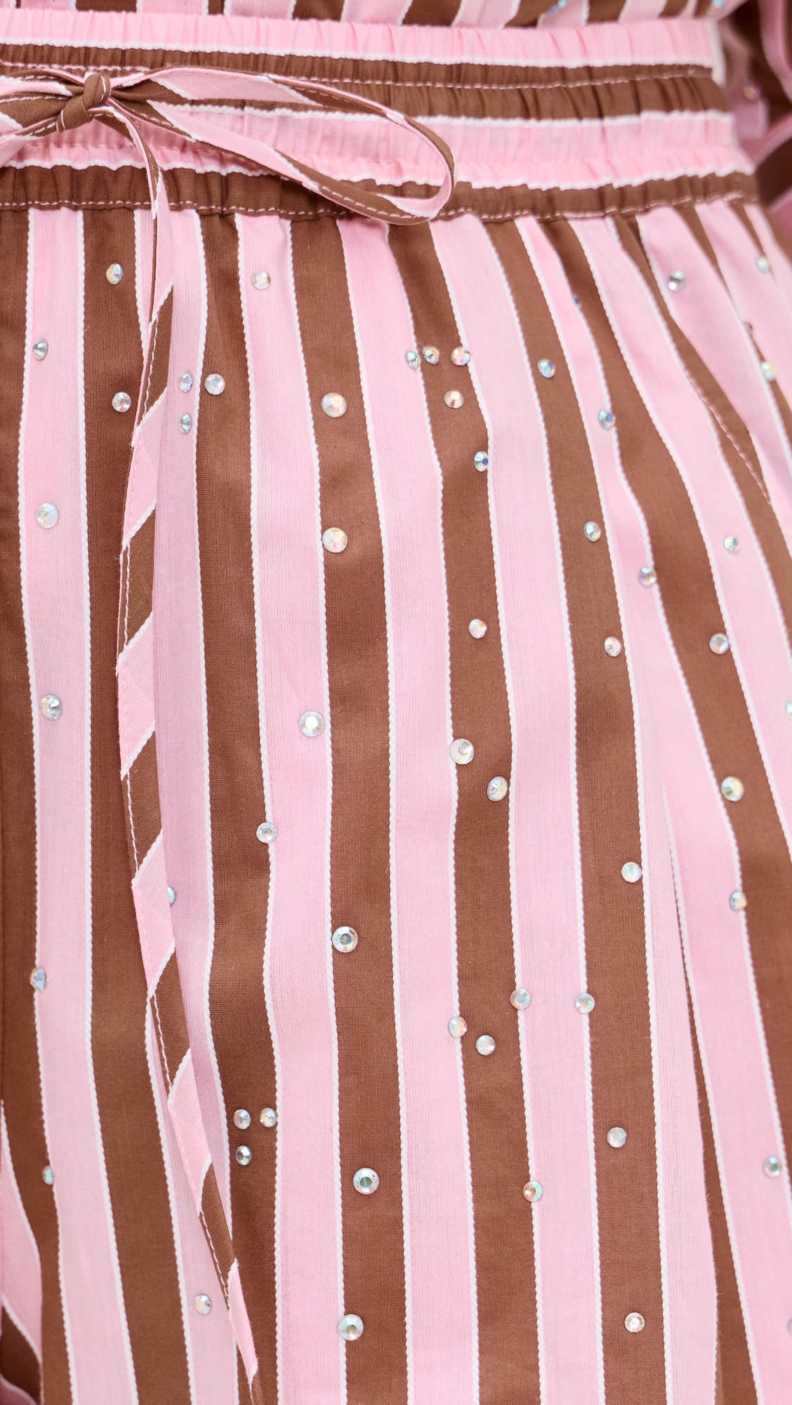 Jeeuw Rhinestone Mini Shorts Combo1 Young Rose