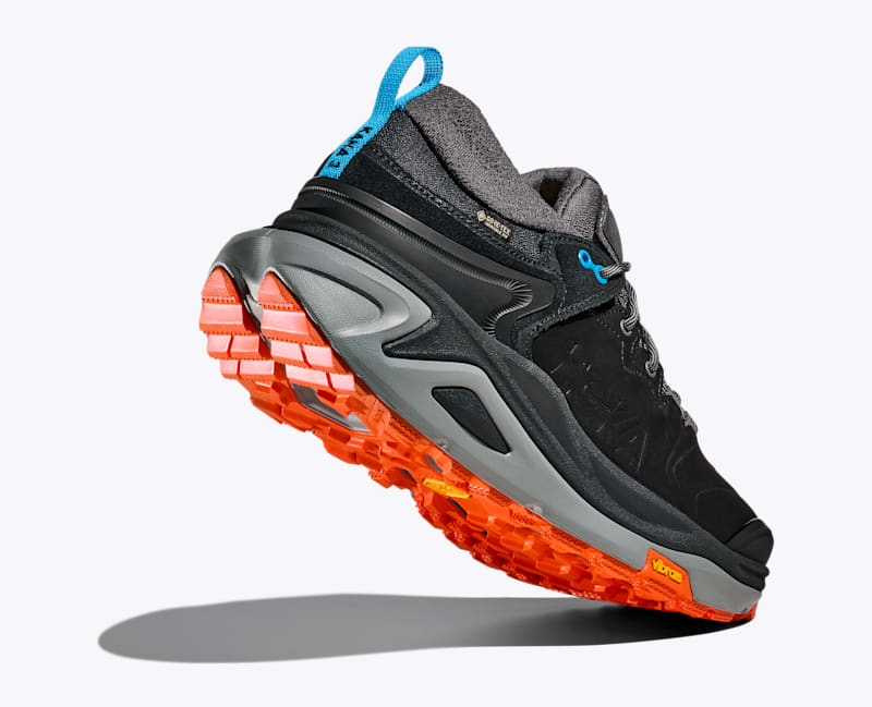 HOKA Men's Kaha 3 Low GTX Shoes in Black/Galactic Grey