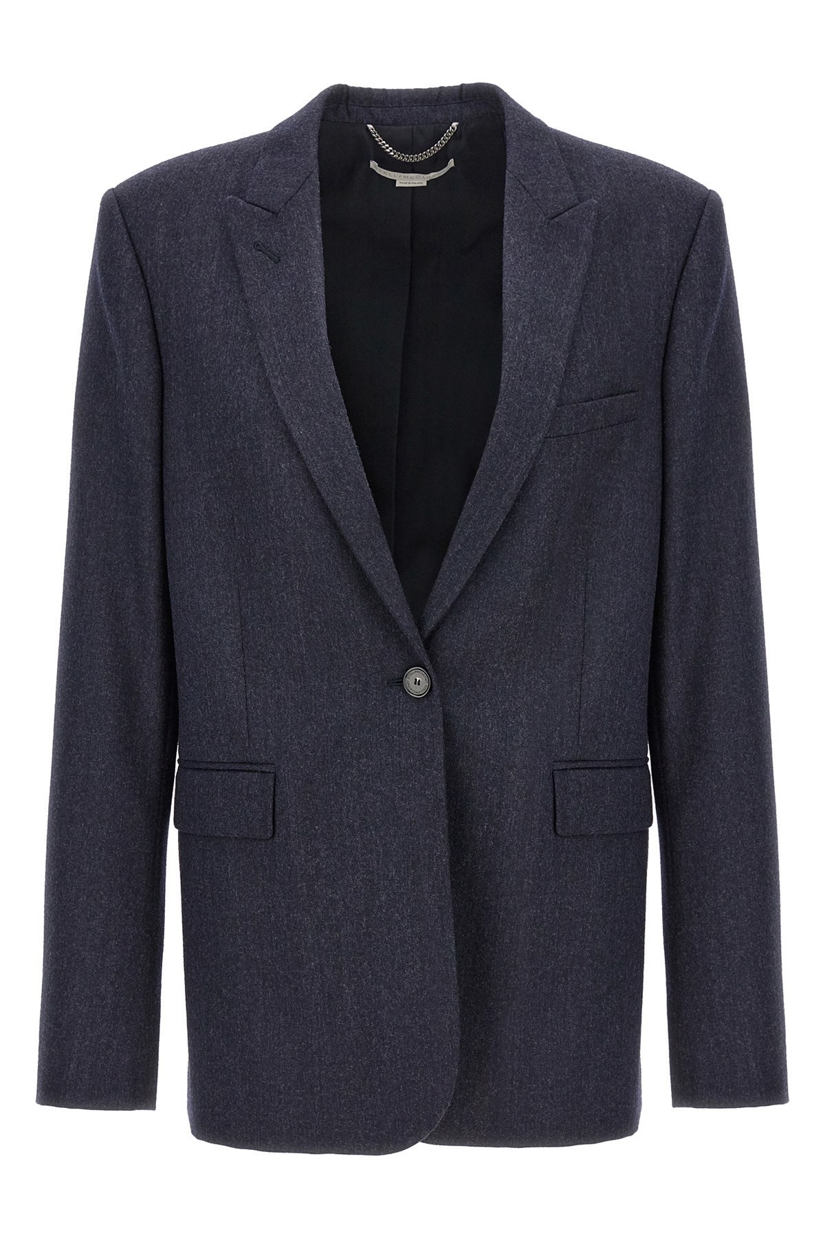 Single-Breasted Wool Blazer