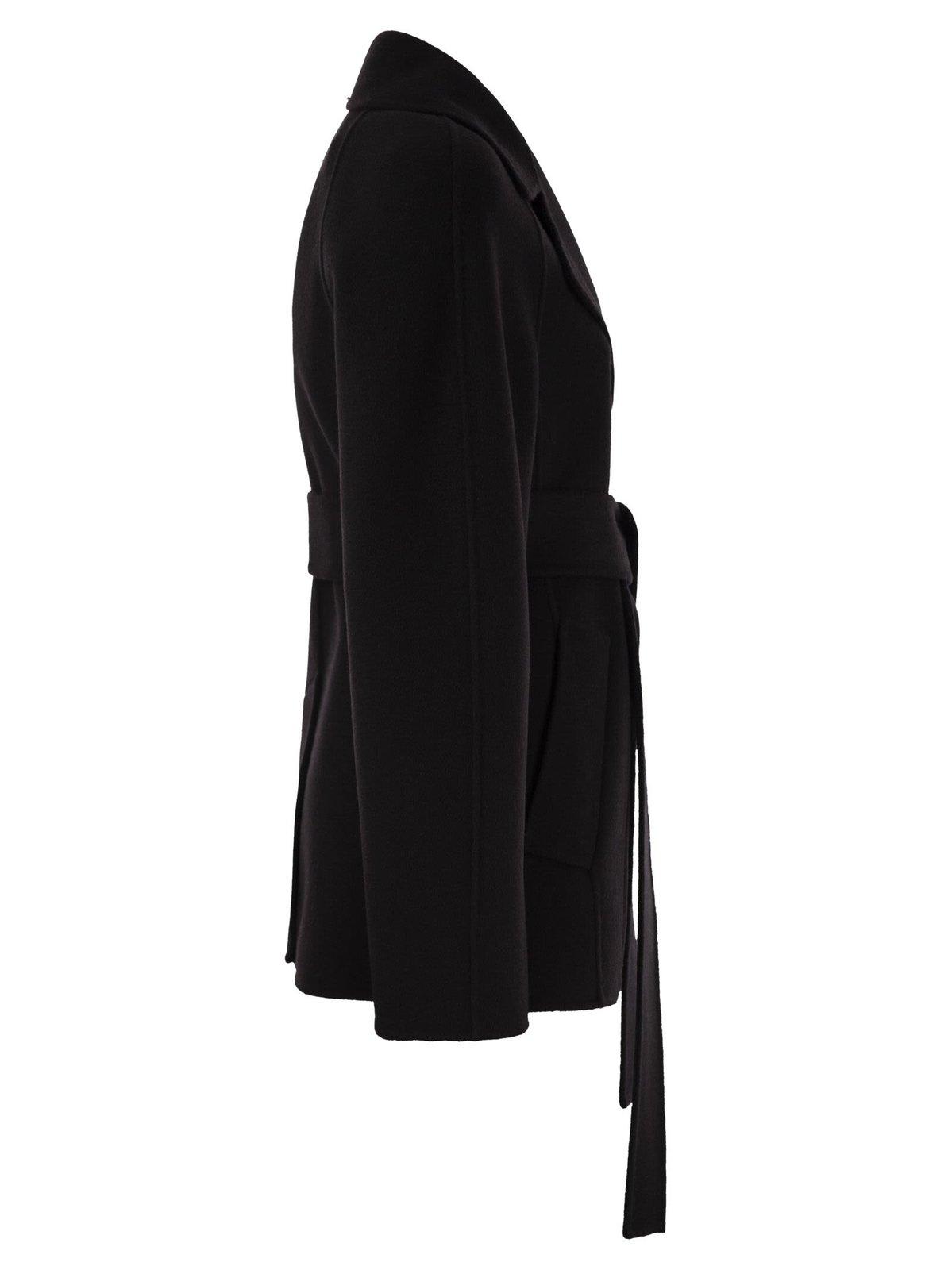 Double-Breasted Belted Coat