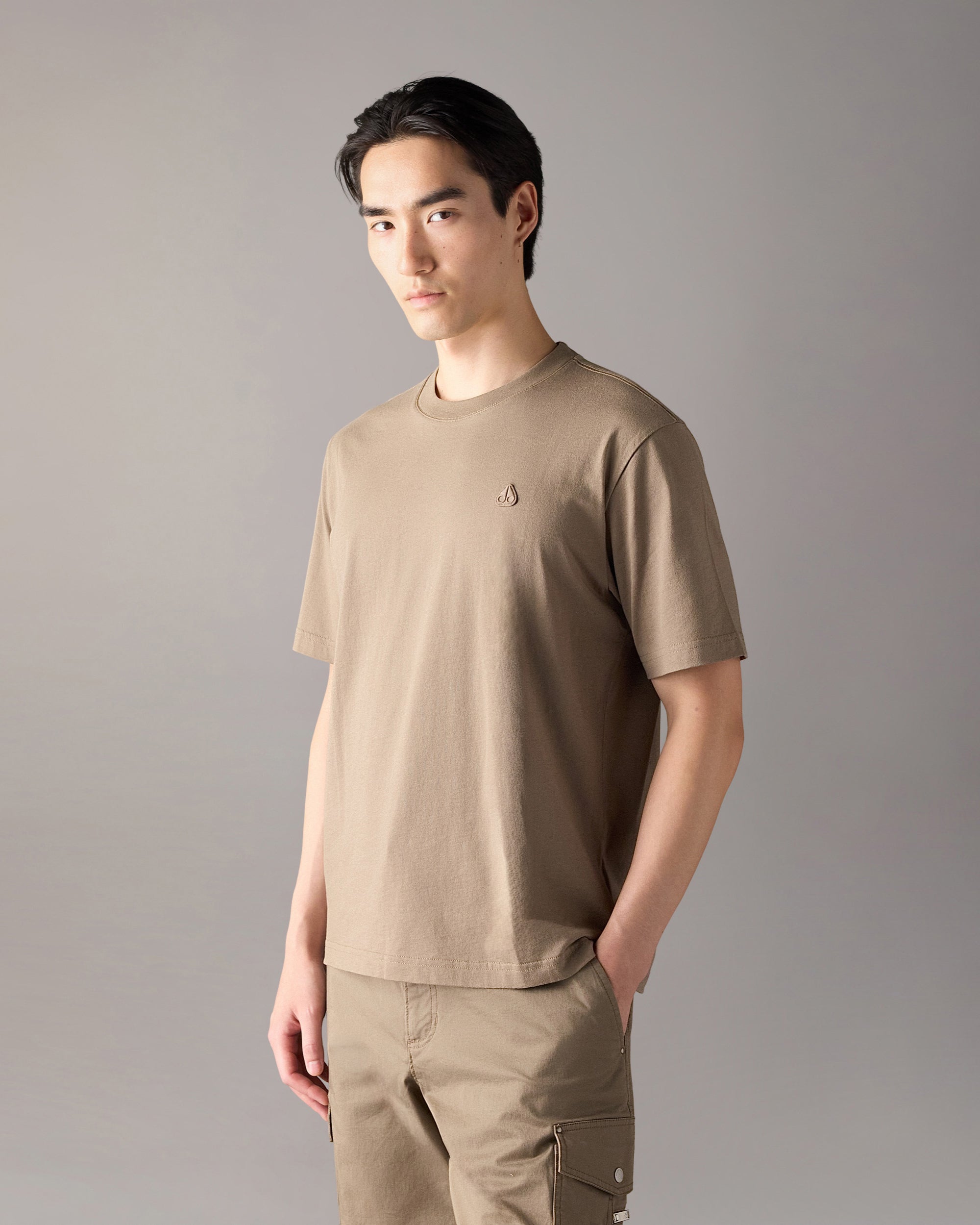 Moose Knuckles - Men's Yul Classic T-shirt - Color: Ashen