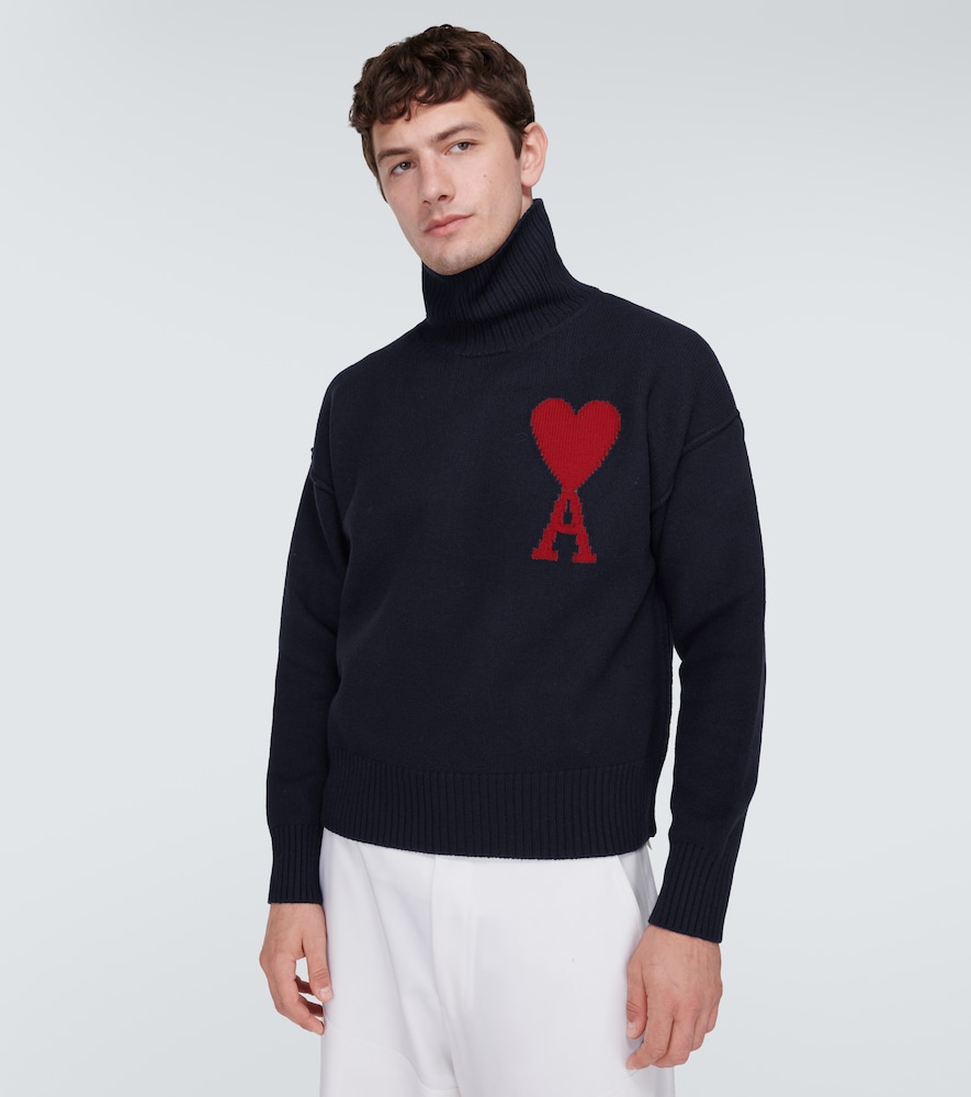 Argyle wool cardigan