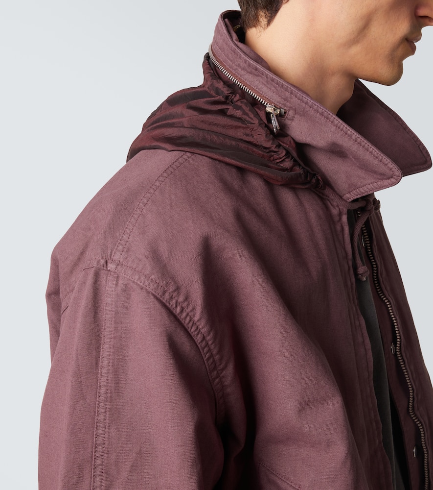 Command cotton and linen bomber jacket