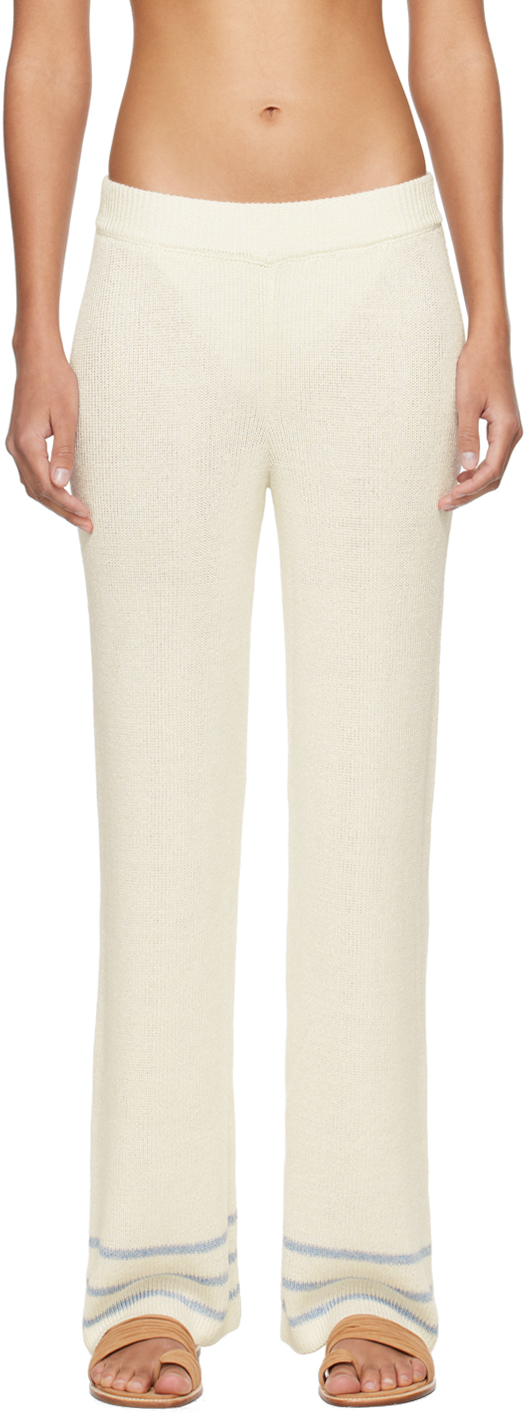 Bode Off-White Quincy Stripe Trousers