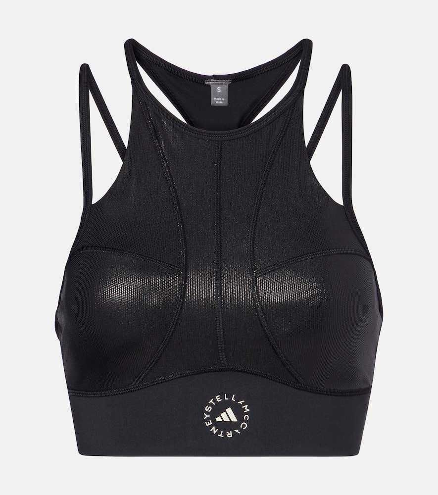 Lamé sports bra