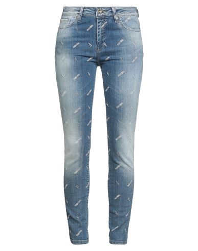 Jeans Woman Jeans Blue Size 27 Cotton, Elastane