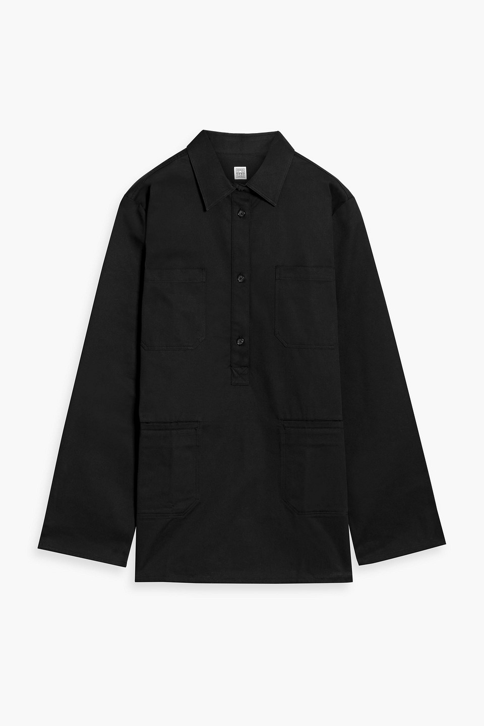 Cotton-twill shirt - Black - FR 32
