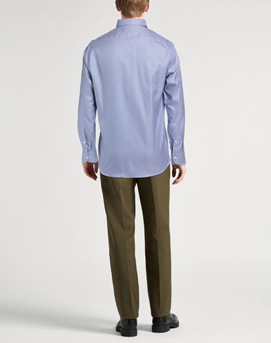 Man Shirt Blue Size 16 Cotton