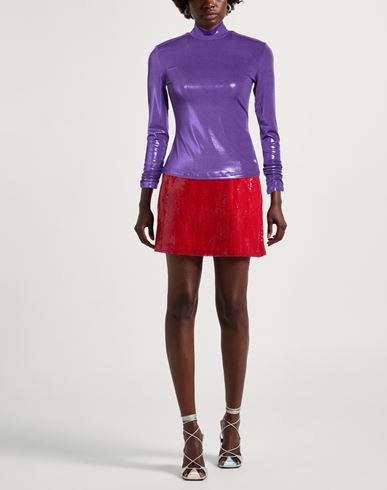 Woman Top Purple Size 0 Polyester, Elastane