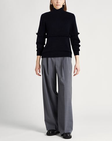 Woman Turtleneck Midnight blue Size M Cashmere, Metal
