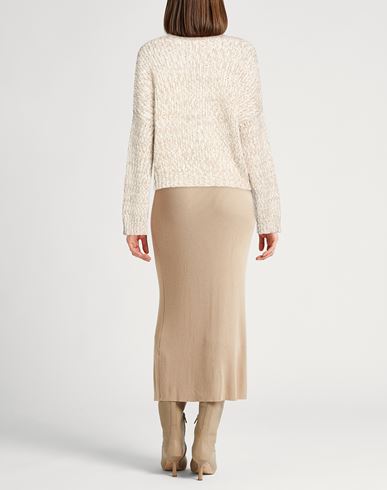 Woman Sweater Beige Size 6 Wool, Cotton, Mohair wool, Silk